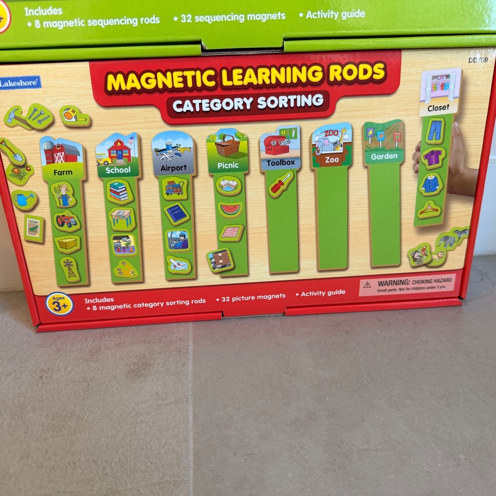 Lakeshore Magnetic Learning Rods Sequence Mixed Homeschool Kids Educational STEM - Picture 4 of 8